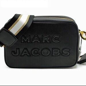 Authentic Marc Jacobs Flash Leather Camera Crossbody Bag + extra strap